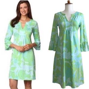 Lily Pulitzer Twyla Jersey Limeade Love me or Leaf me Dress